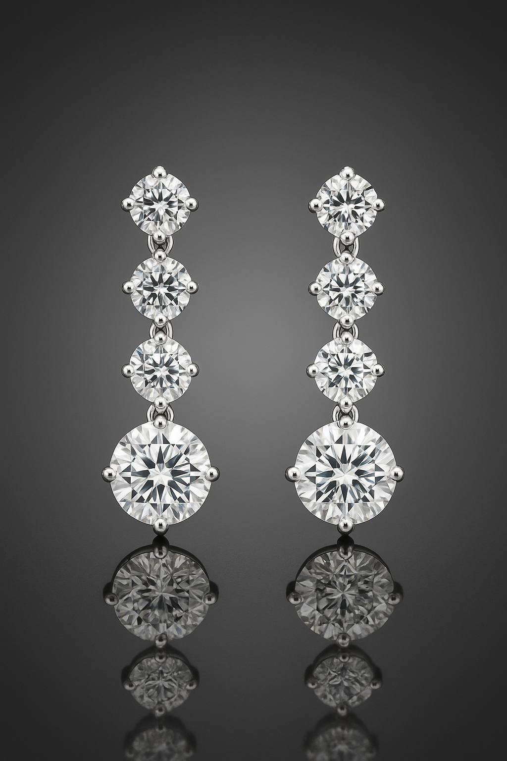 Moissanite Diamond Earrings